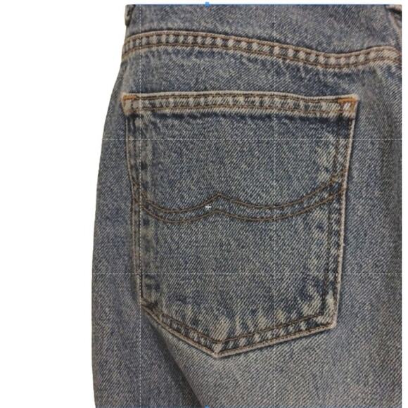 90s BONGO Jeans Capris Sz 9 Blue Cuffed 100% COTTON Preppy Coastal Vintage - Picture 9 of 14